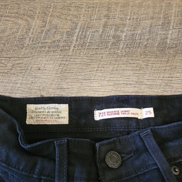 LEVI'S | 721 High Rise Skinny Denim Jeans | Sz. 25 - Picture 7 of 11
